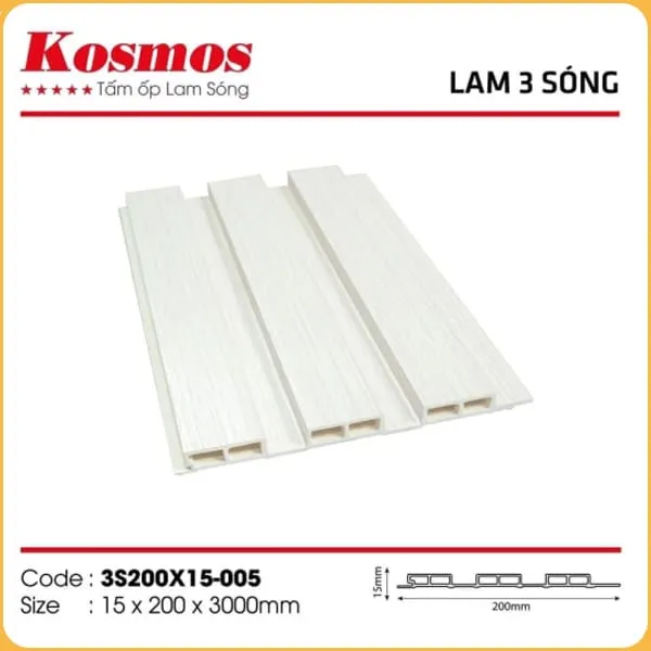 Lam 3 Sóng Thấp Kosmos 3S200X15-005