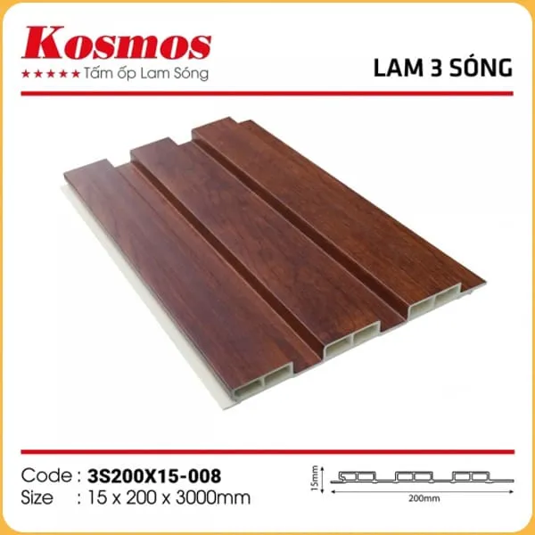 Lam 3 Sóng Thấp Kosmos 3S200X15-008