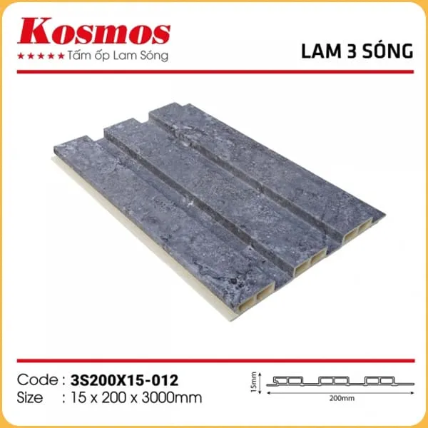Lam 3 Sóng Thấp Kosmos 3S200X15-012