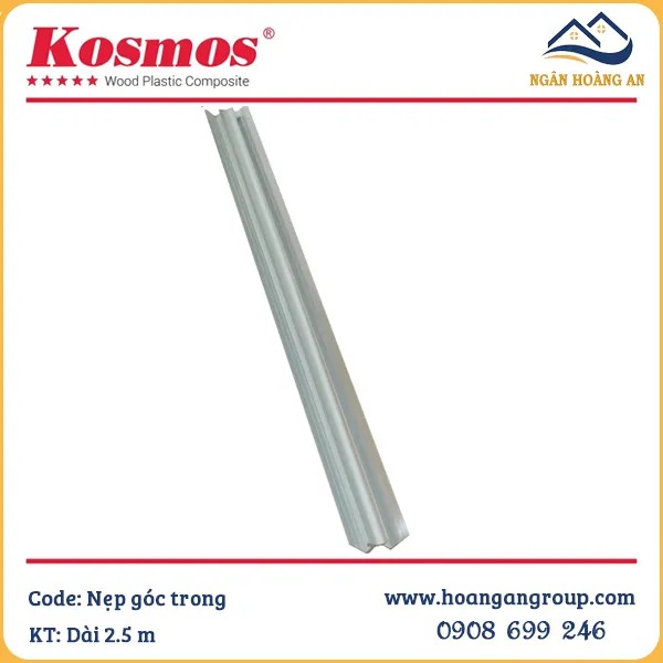Phụ Kiện Nẹp Nhôm Tấm Ốp PVC Giả Vân Đá Kosmos Màu Bạc