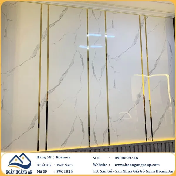 Ốp Tường PVC Giả Đá Kosmos PVC2014 Dày 2.8mm