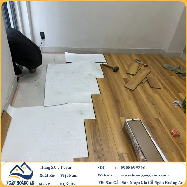 Sàn Gỗ Công Nghiệp Povar HQ5505 Dày 8mm