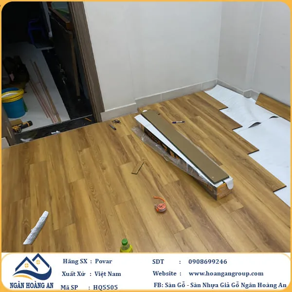Sàn Gỗ Công Nghiệp Povar HQ5505 Dày 8mm