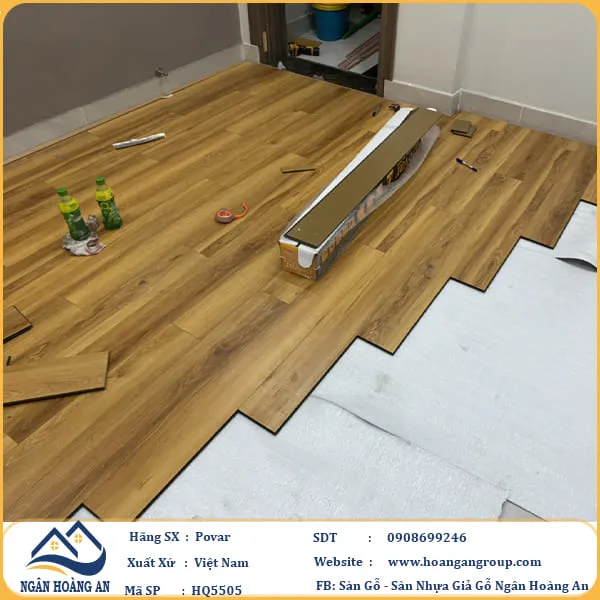 Sàn Gỗ Công Nghiệp Povar HQ5505 Dày 8mm