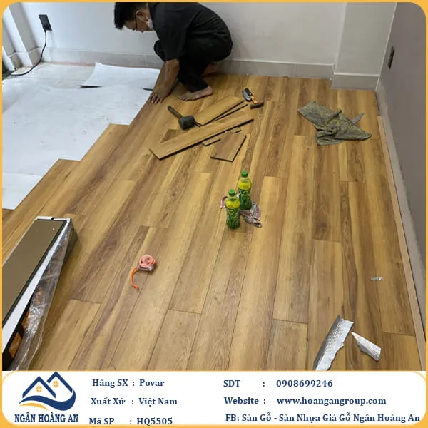 Sàn Gỗ Công Nghiệp Povar HQ5505 Dày 8mm