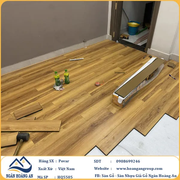 Sàn Gỗ Công Nghiệp Povar HQ5505 Dày 8mm