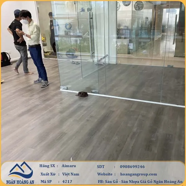 Sàn Nhựa Giả Gỗ Hèm Khóa Aimaru 4216