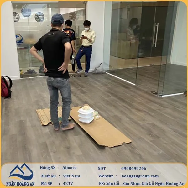 Sàn Nhựa Giả Gỗ Hèm Khóa Aimaru 4216