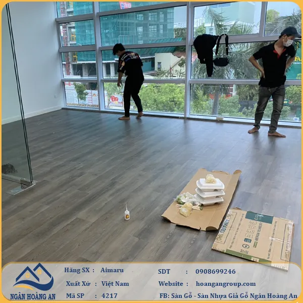 Sàn Nhựa Giả Gỗ Hèm Khóa Aimaru 4216
