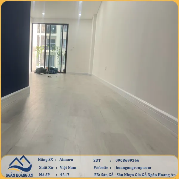 Sàn Nhựa Giả Gỗ Hèm Khóa Aimaru 4217