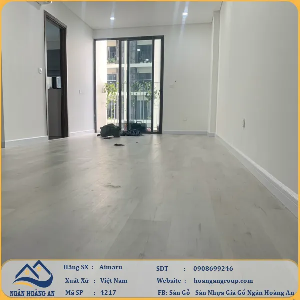 Sàn Nhựa Giả Gỗ Hèm Khóa Aimaru 4217