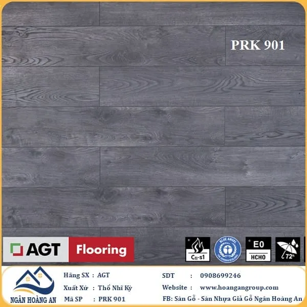 Sàn Gỗ Công Nghiệp AGT Effect PRK901 12mm
