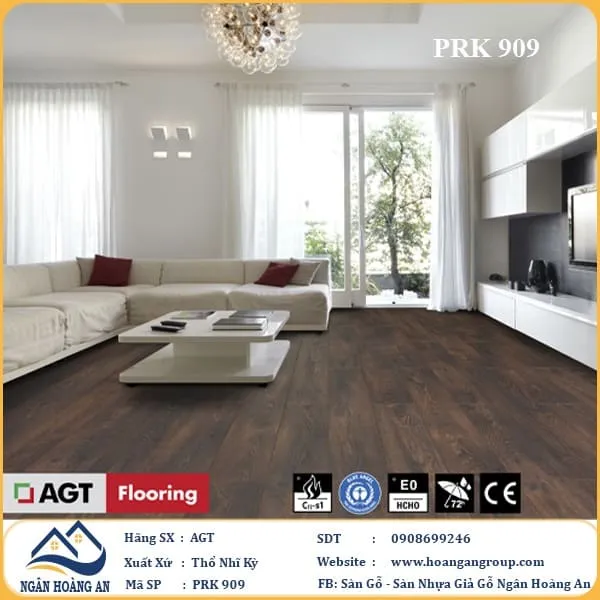 Sàn Gỗ Công Nghiệp AGT Effect PRK909 12mm