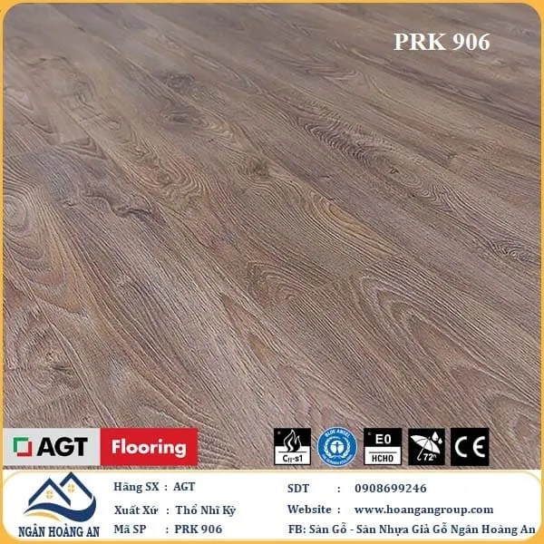 Sàn Gỗ Công Nghiệp AGT Effect PRK906 12mm