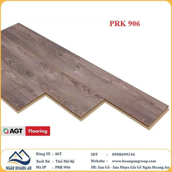 Sàn Gỗ Công Nghiệp AGT Effect PRK906 12mm