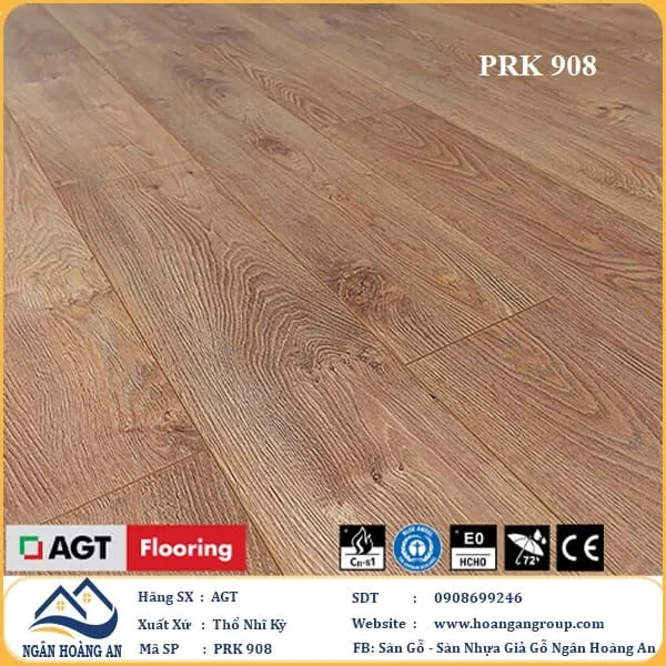 Sàn Gỗ Công Nghiệp AGT Effect PRK908 12mm