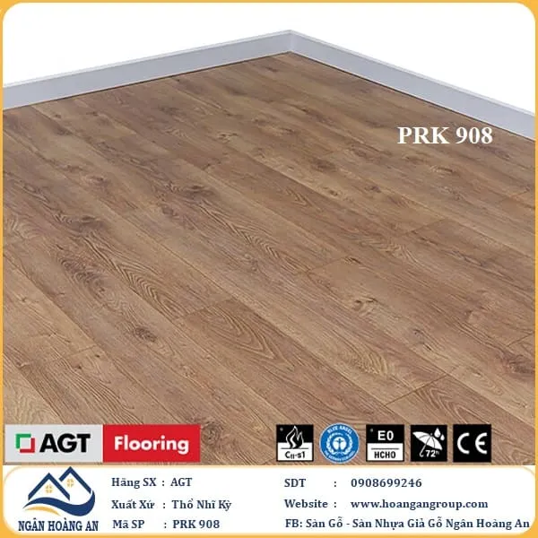 Sàn Gỗ Công Nghiệp AGT Effect PRK908 12mm