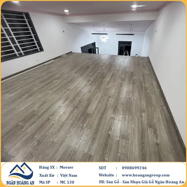 Sàn Gỗ Công Nghiệp Morser Cốt Xanh 8mm MC130