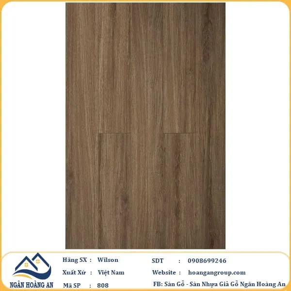 Sàn Gỗ Công Nghiệp Wilson 808 12mm