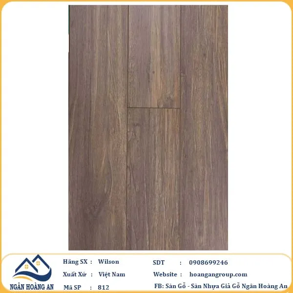 Sàn Gỗ Công Nghiệp Wilson 812 12mm