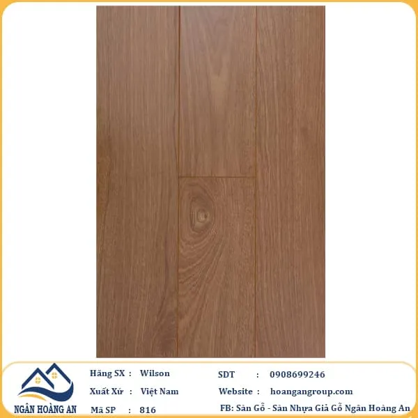 Sàn Gỗ Công Nghiệp Wilson 816 12mm
