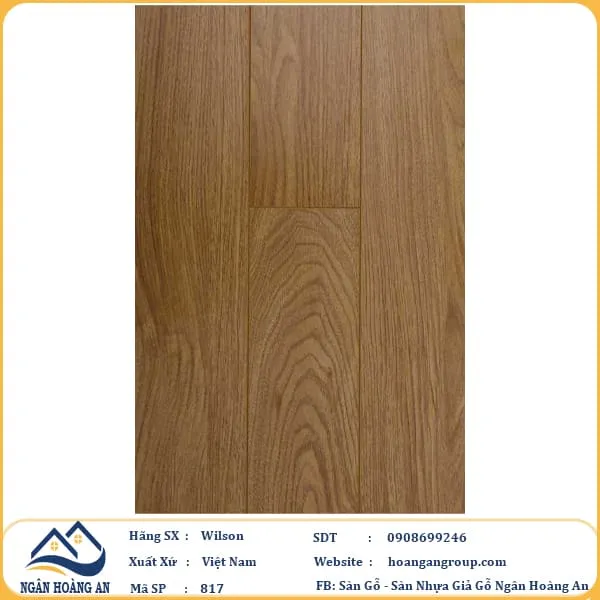 Sàn Gỗ Công Nghiệp Wilson 817 12mm
