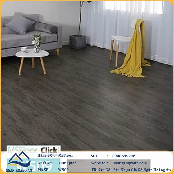 Sàn Nhựa Giả Gỗ Bóc Dán MsFloor W509