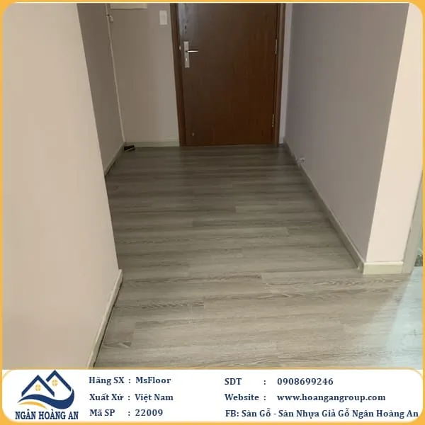 Sàn Nhựa Giả Gỗ Dán Keo MsFloor 22009 Dày 2mm