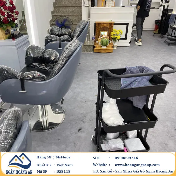 Sàn Nhựa Dán Keo Giá Bê Tông MSFloor DS8118