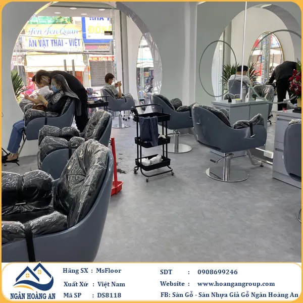 Sàn Nhựa Dán Keo Giá Bê Tông MSFloor DS8118