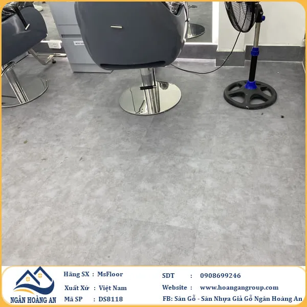 Sàn Nhựa Dán Keo Giá Bê Tông MSFloor DS8118