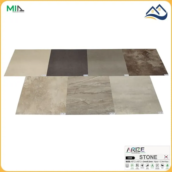 Sàn Nhựa Dán Keo Giả Vân Đá Arize 3mm MS331