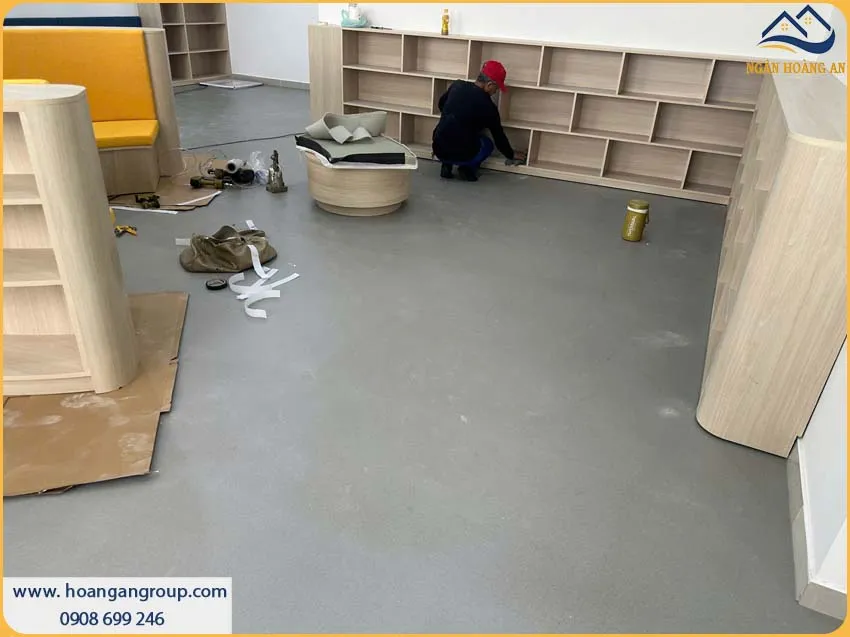 Sàn Nhựa Giả Bê Tông Dán Keo MsFloor 33322 Dày 3mm