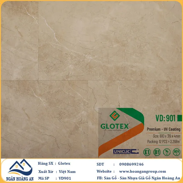 Sàn Nhựa Giả Bê Tông, Giả Vân Đá Glotex VD901