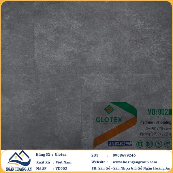 Sàn Nhựa Giả Bê Tông, Giả Vân Đá Glotex VD902