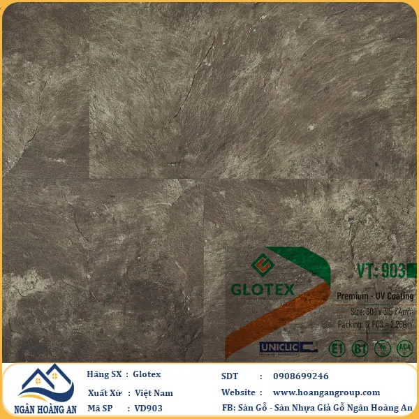 Sàn Nhựa Giả Bê Tông, Giả Vân Đá Glotex VD903