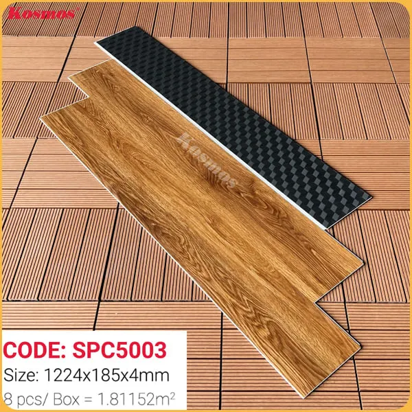 Sàn Nhựa Giả Gỗ Hèm Khóa Kosmos SPC5003