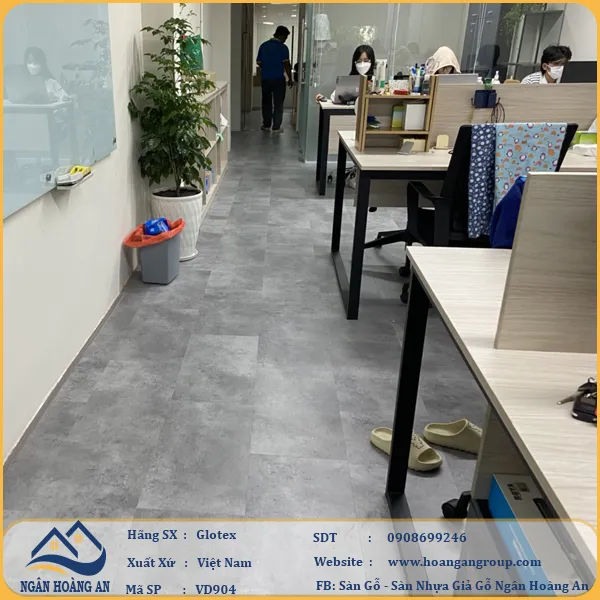 Sàn Nhựa Giả Bê Tông, Giả Vân Đá Glotex VD904