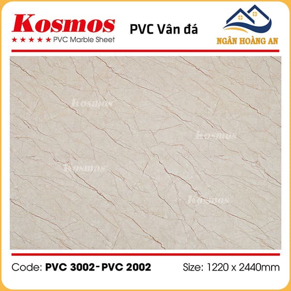 Ốp Tường PVC Giả Đá Kosmos PVC2002 Dày 2.8mm
