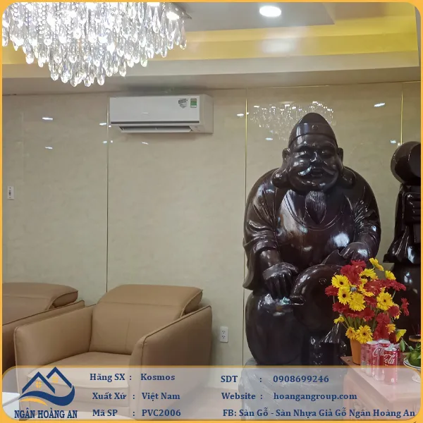 Ốp Tường PVC Giả Đá Kosmos PVC2006 Dày 2.8mm