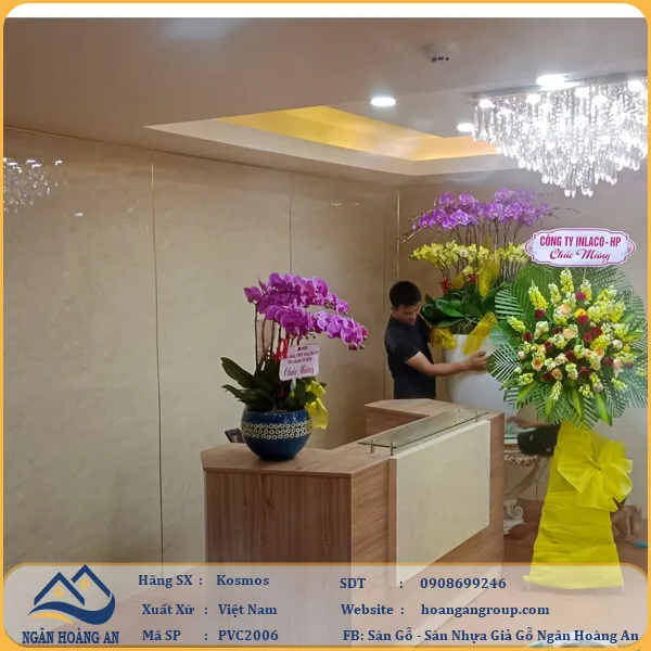 Ốp Tường PVC Giả Đá Kosmos PVC2006 Dày 2.8mm