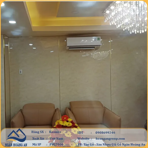 Ốp Tường PVC Giả Đá Kosmos PVC2006 Dày 2.8mm