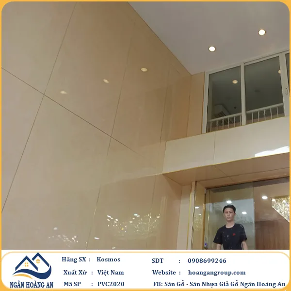 Tấm Nhựa Ốp Tường Giả Vân Đá Kosmos PVC2020