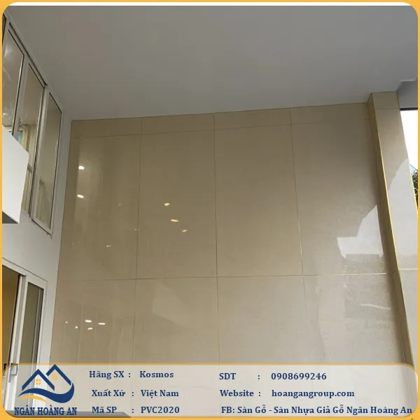 Tấm Nhựa Ốp Tường Giả Vân Đá Kosmos PVC2020
