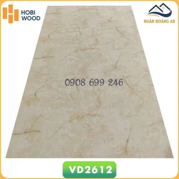 Tấm Nhựa Ốp Tường PVC Giả Đá Hobi Wood VD2612 Dày 2.6mm