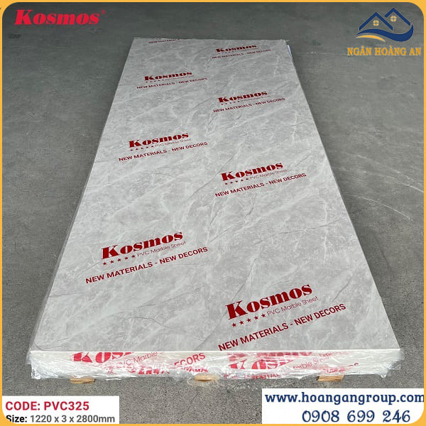 Tấm Nhựa Ốp Tường PVC Giả Bê Tông Kosmos PVC325 Dày 3mm