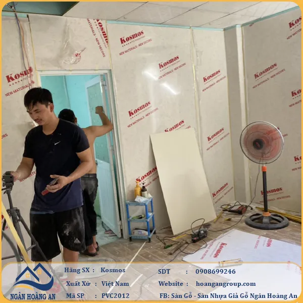 Ốp Tường PVC Giả Đá Kosmos PVC2012 Dày 2.8mm