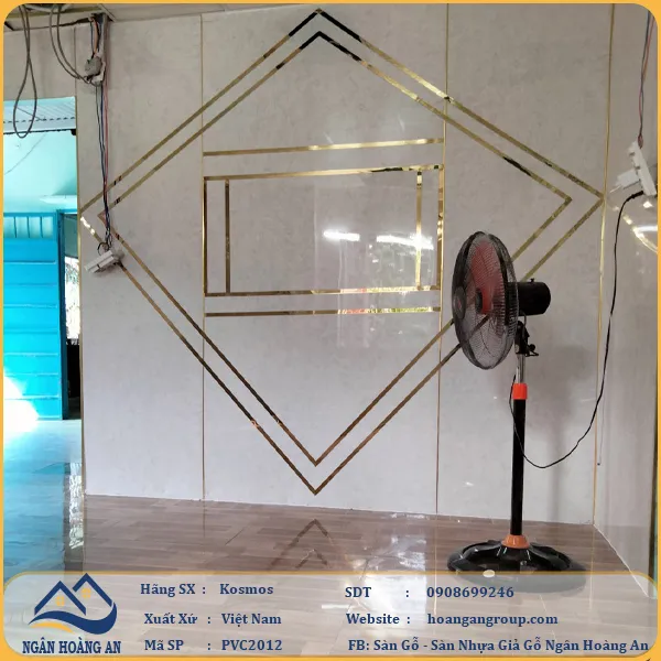 Ốp Tường PVC Giả Đá Kosmos PVC2012 Dày 2.8mm