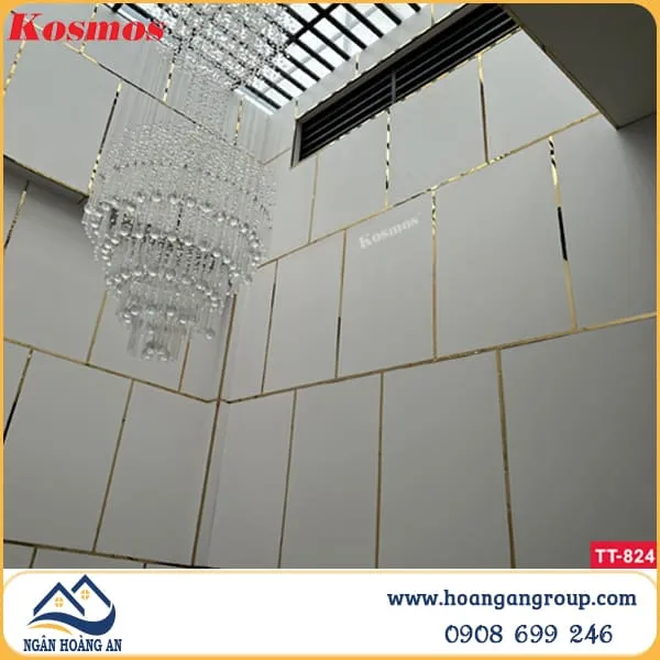 Tấm Ốp Than Tre Kosmos 8mm Vân Vải TT-824