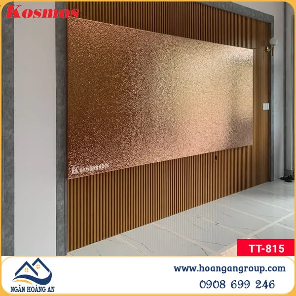 Tấm Ốp Than Tre Kosmos Sóng Nước Pet Hồng Trà TT-815